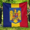 Romania Flag Premium Quilt A6  Quilt